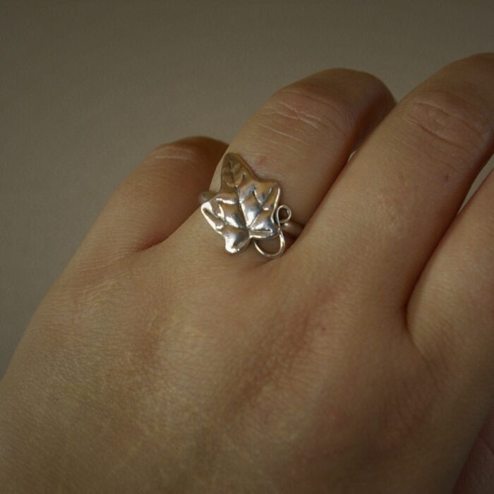 Bague petite feuille – Image 2
