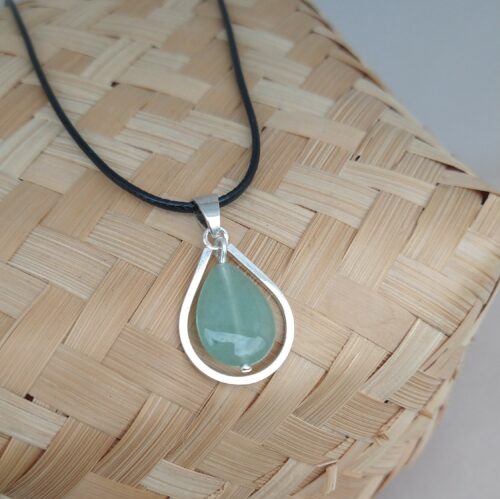 Pendentif goutte d'aventurine